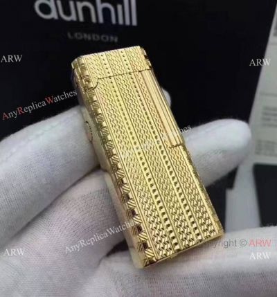 New Style Fake Dunhill Lighter Yellow Gold Lighter
